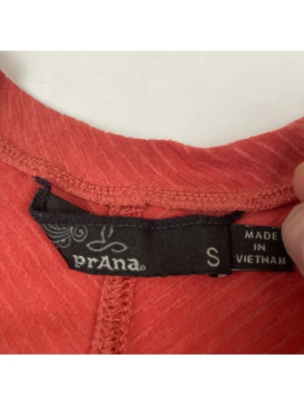 prAna Tank Top Women’s Small Coral Orange Sleeveless Scoop Neck Swing Casual